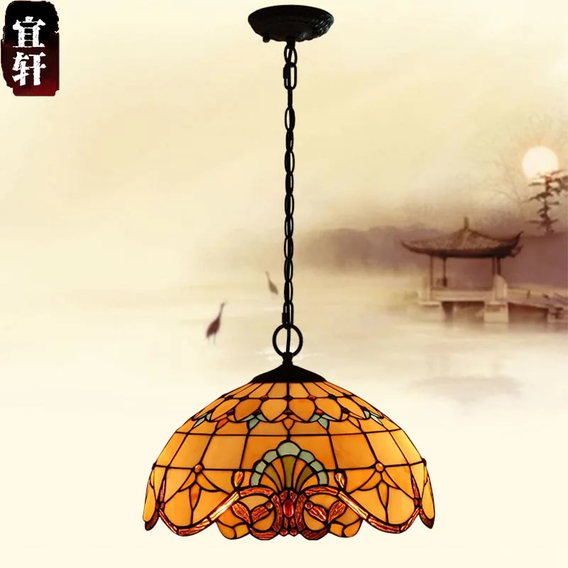 European Baroque single head Iron Chandelier Lamp balcony bedroom living room warm Vintage chandeliers 1609C