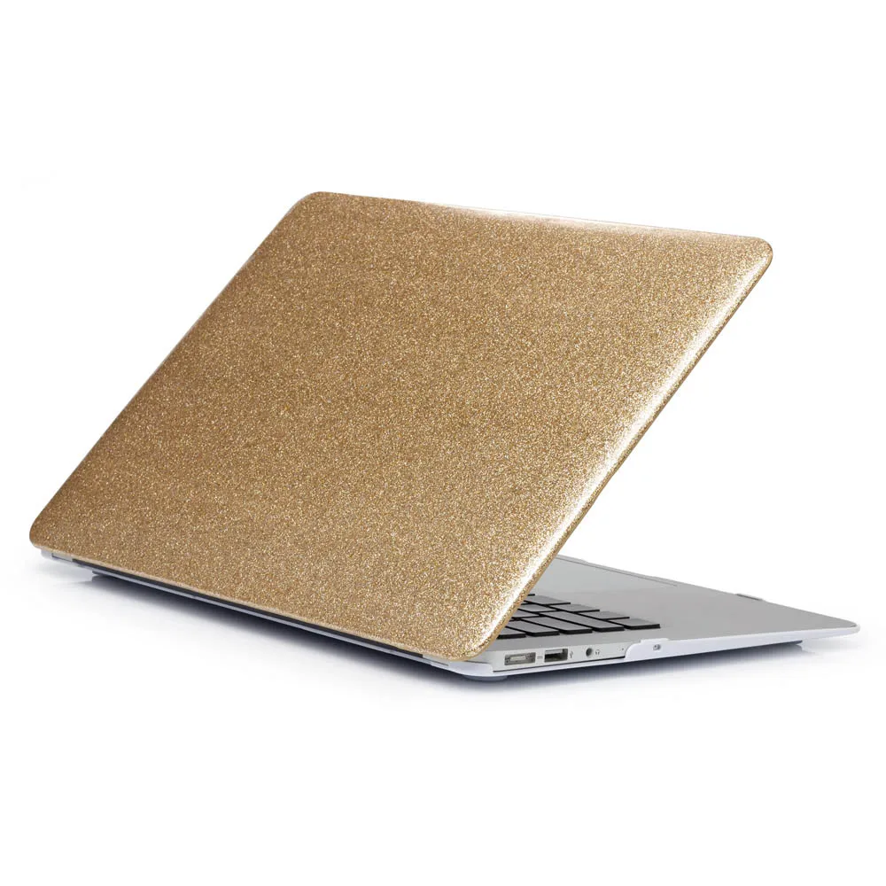 Redlai чехол для ноутбука Macbook Air 13 A1466 Pro retina 13,3 15,4 A1502 оболочки тачскриновый планшетный компьютер бар A1706 A1708 A1707 сияющий блеск чехол для ноутбука - Цвет: Shine Gold