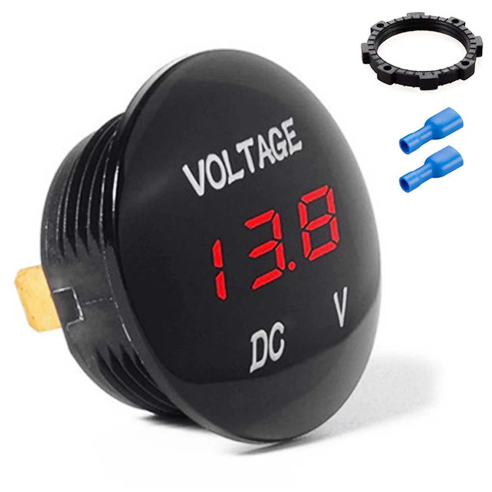 

DC 12V-24V Digital Voltage Meter Car Motorcycle Voltmeter Voltage Tester for Car Auto Motorcycle Boat ATV Truck