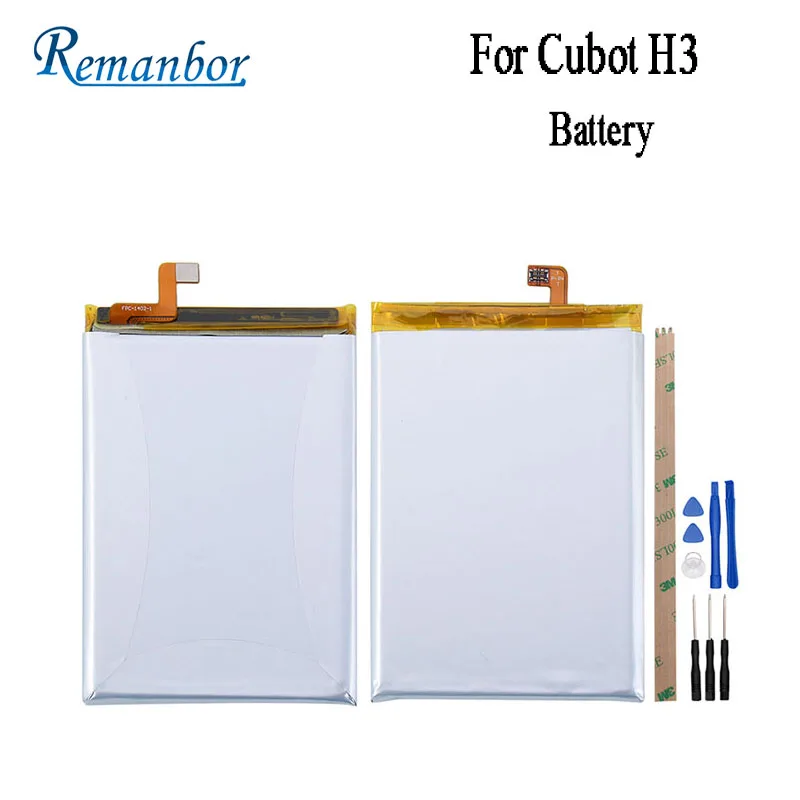 

Remanbor For Cubot H3 Battery 6000mAh High Capacity Replacement Backup Battery With Tools For Cubot H3 Mobile Phone Accessories