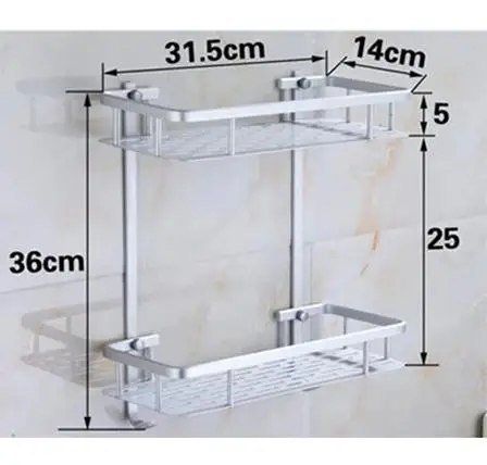 Алюминиевый стеллаж для хранения, держатель для ванной и душа для шампуней, гель для душа, кухонная, домашняя, Балконная полка, Вешалка с крюком