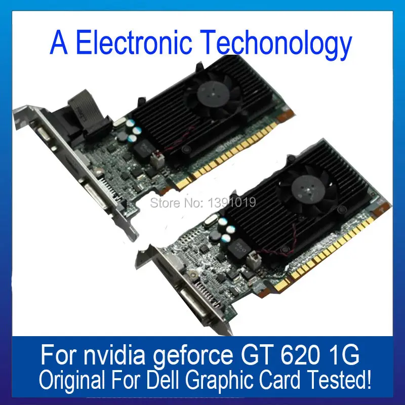  Original Genuine 1GB 1024MB GT620 Graphic Card For DELL NVIDIA GEFORCE Display Video Card GPU Replacement Tested Working 
