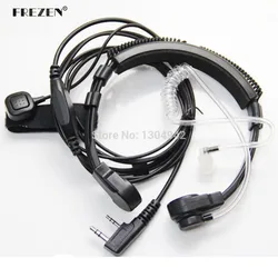 Micrófono de garganta extensible para walkie talkie, auriculares para Radio CB, BAOFENG UV 5R, BF88S, KG UV8D, Kenwood Pro hable, XLS, TK