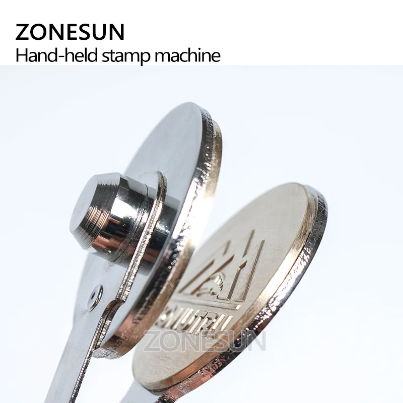 ZONESUN ручной настольный стальной штамп печать название компании печать машина Тяжелая штамповочная машина пресс-штамп высокого давления ручной штамп
