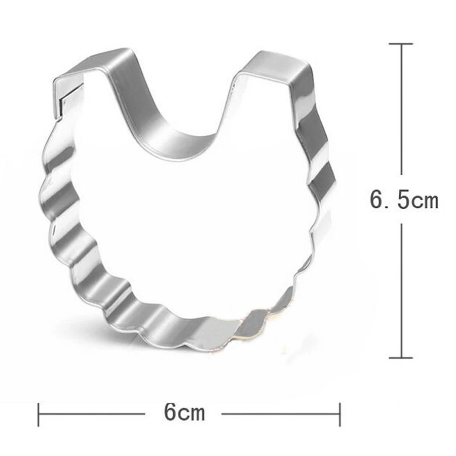 Милые детские формы для печенья, набор из нержавеющей стали, ткань, нагрудник, бутылочки для кормления, бисквит, резак для дома, сделай сам, украшение для печенья, форма