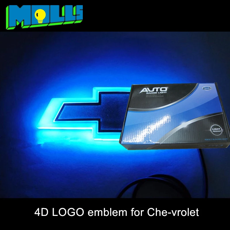 Blue 5D LED Car Auto Tail Logo Light Badge Lamp Emblem For CHEVROLET CRUZE EPICA