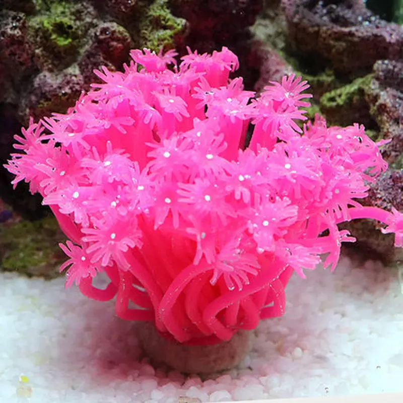 Аквариум подводный Пейзаж орнамент Искусственный коралл Декор Морской Ежи вода трава живое растение аквариум украшения принадлежности