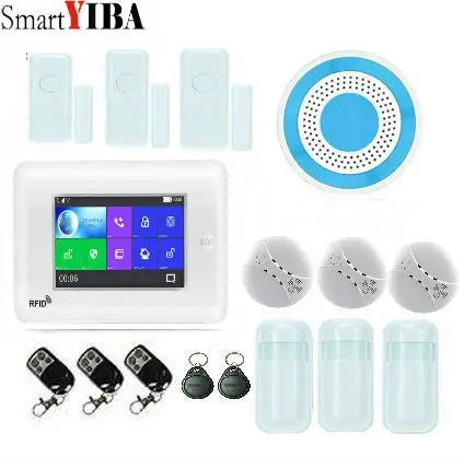 SmartYIBA 4.3 Inch 433MHz Wireless 3G & GSM & WIFI DIY Smart Home Security Alarm Systems Kit Infrared Motion Sensor APP Control SmartYIBA 4.3 Inch 433MHz Wireless 3G & GSM & WIFI DIY Smart Home Security Alarm Systems Kit Infrared Motion Sensor APP Control
