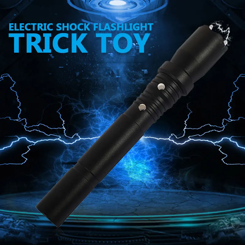 

Electric Shock Batons Stick Shocking Flashlight Shocker2-In-1 Electric Anti-stress Gadget Joke Prank Trick Toy Novelty Kids Toy