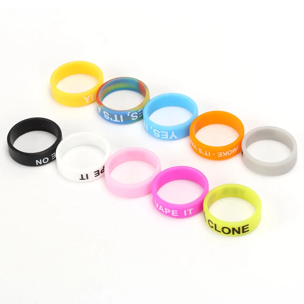 

Coil Father 10pcs/lot Silicone Ring Rubber Vape Band Fit Mechanical Mods Decorative Protection Mod For 19mm Tank Rda Rba