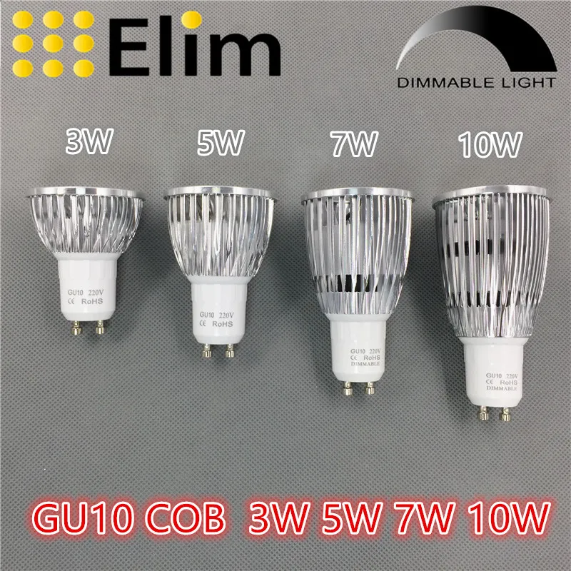 inhalen Mysterieus ontgrendelen Led Gu10 Dimmable 3000k | Energy Saving Lamp | Led Light Cob 5w | Led Cob  Gu10 | Gu10 Cob 5w - Led Bulbs & Tubes - Aliexpress