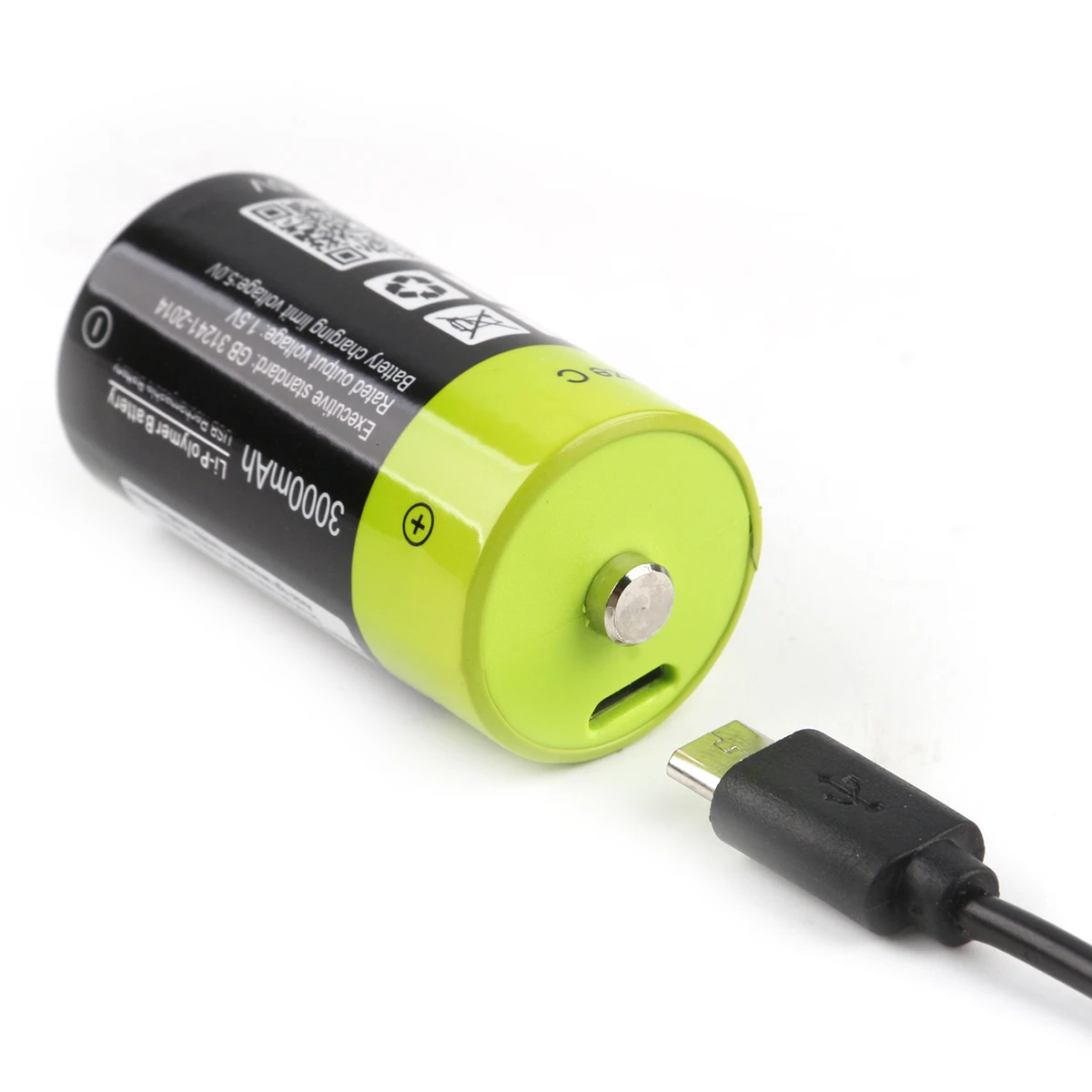 Аккумуляторная батарея ZNTER с разъемом USB 1 5 В 3000 мА · ч зарядкой от Micro