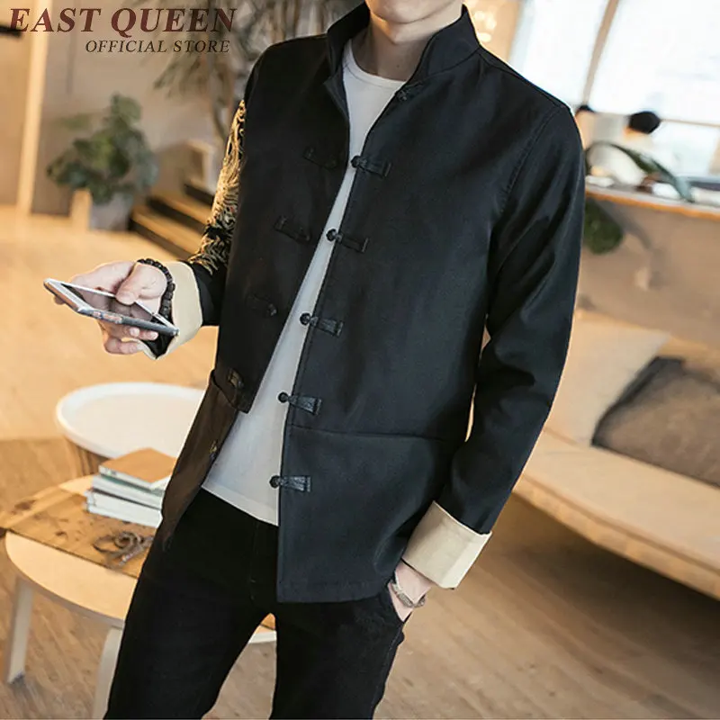 Traditional Chinese Clothing For Men Dragon Bomber Jacket Uniform Oriental Suit Autumn Clothes Men AA1893
