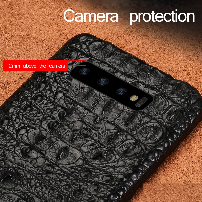 Чехол для телефона из натуральной крокодиловой кожи для samsung A70 note 10 A50, деловой роскошный защитный чехол для samsung S10 plus S9 8 A9