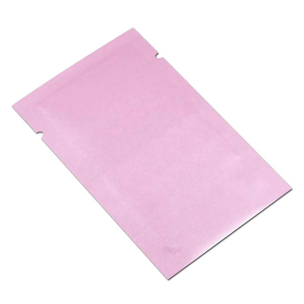 

DHL Pink Aluminum Foil Package Bags Retail Open Top Heat Seal Mylar Storage Pouch Glossy Vacuum Packing Bag for Food Nuts Snack