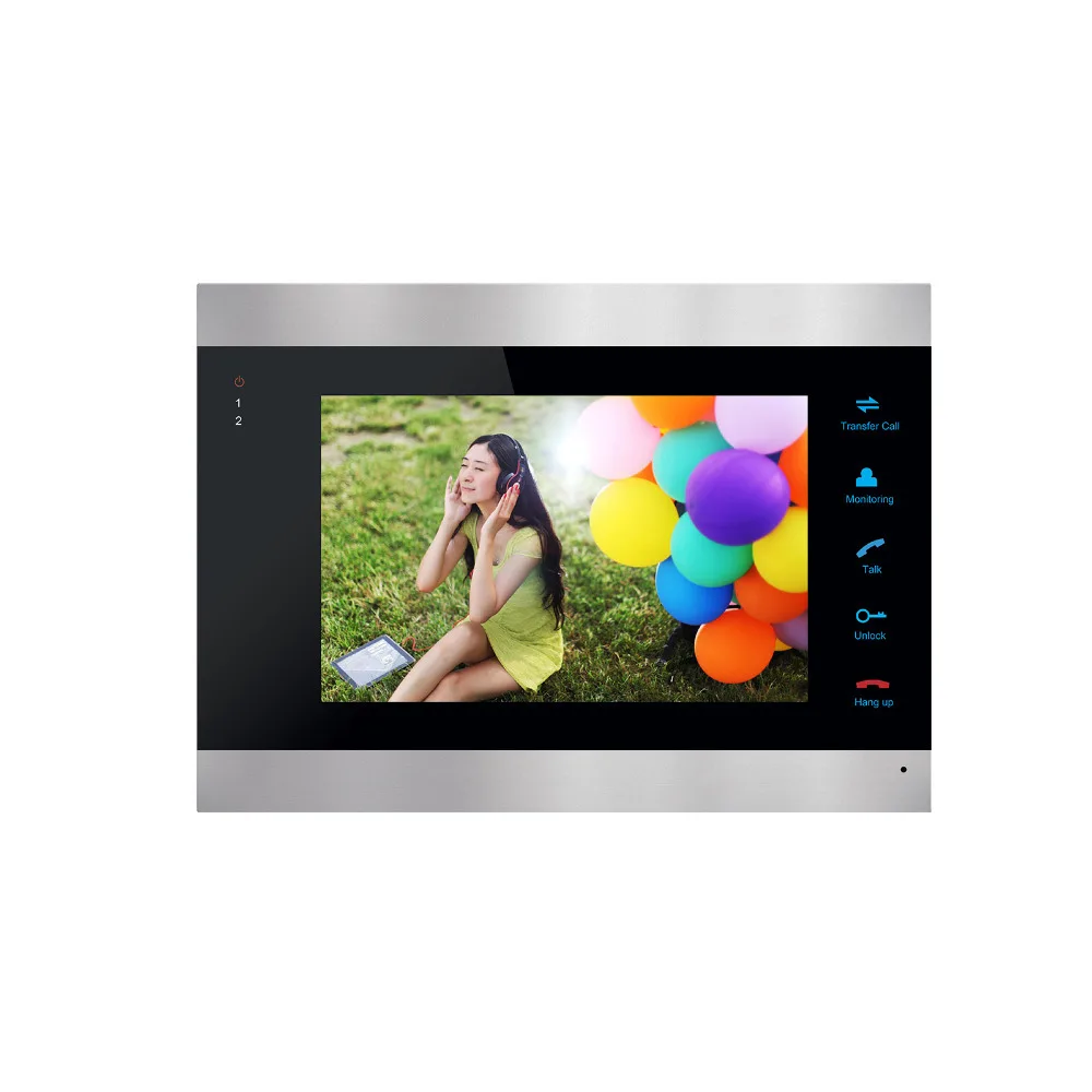  Homefong 7 Inch Color LCD Video Door Phone Intercom System Door Release Unlock Color Doorbell Camer