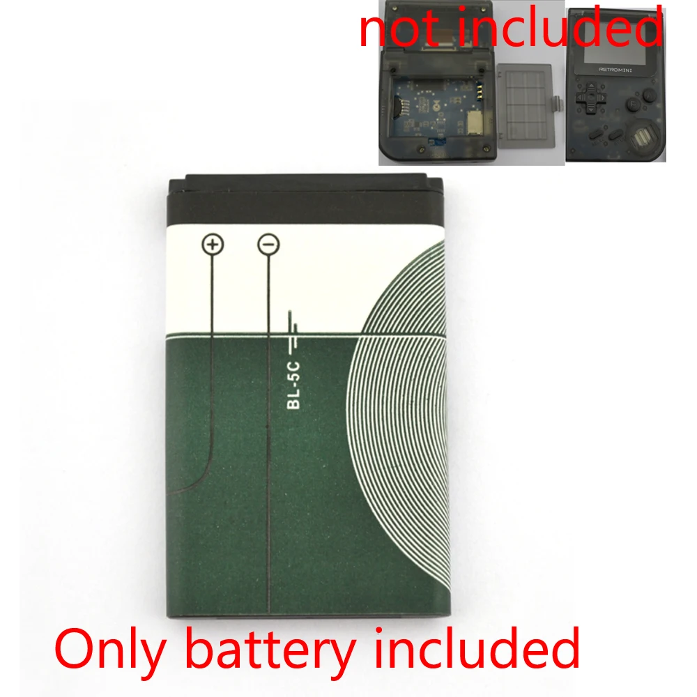 

Rechargeable 3.7V 1020mAh Li-ion Power Pack for Retro mini game console for Portable Mini Handheld Game Players