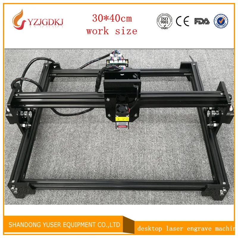 Лазерный гравировальный станок с ЧПУ 500 МВт станок для лазерной резки Рабочая зона 30*40 см лазерный гравер маршрутизатор машина
