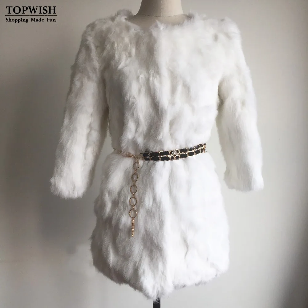 Women Low Discount Good quality Fashion 100 Real Natural Rabbit Fur