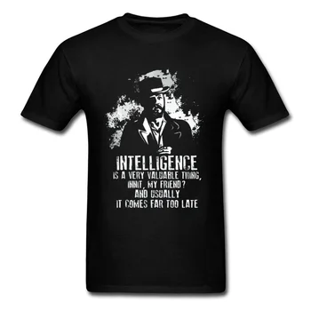 

TV Quote T-shirt Men Peaky Blinders Alfie Tshirt Retro Finn Shelby T Shirt Crew Neck Cotton England Design Top Tee Shelby