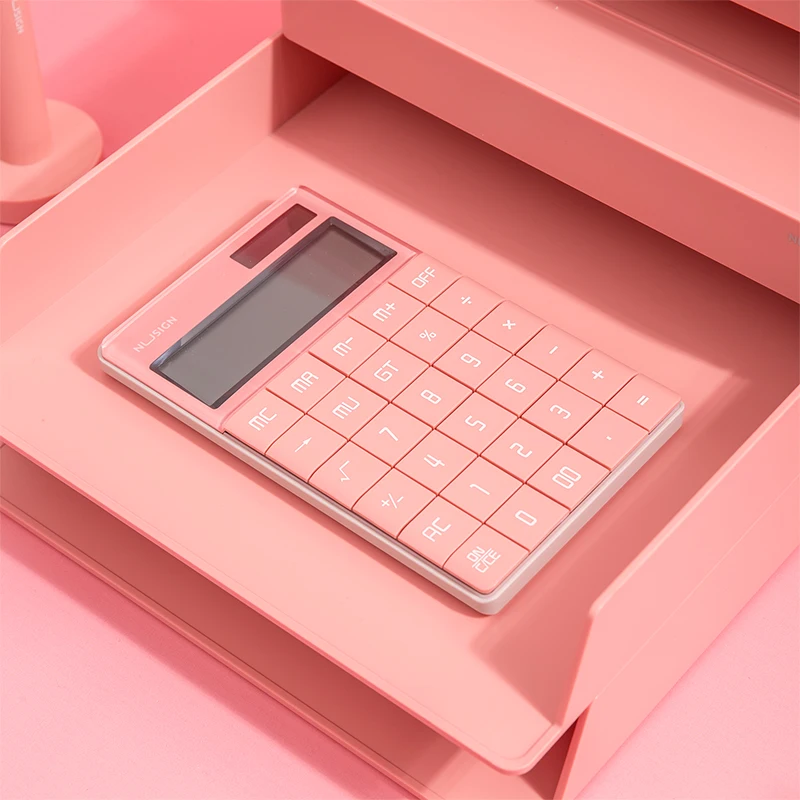 2019 новый стиль Deli NS041 Fanshion калькулятор для Бизнес офиса и финансы 12 битов двойной