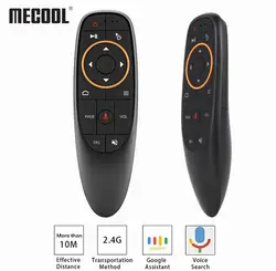 MECOOL G10 Air mouse 2,4G беспроводной голосовой пульт дистанционного управления микрофон гироскоп для Android tv box T9 H96 Max X96 мини-проектор