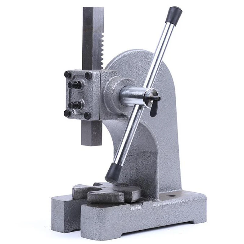 

1T Hand Press Tool Micro Manual Punch Can Lift Rack Type Press Machine