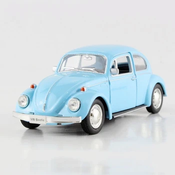 

Freeshipping Children UNI-FORTUNE 1967 Volkswagen Beetle Model Car 1:32 5inch Diecast Metal Alloy Cars Toy Pull Back Kids Gift