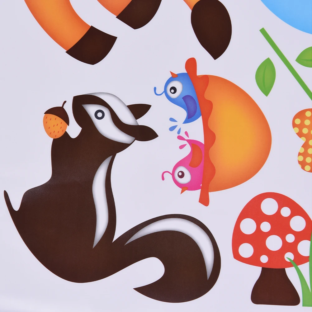 Мультфильм обезьяна сова Животные Дерево виниловые наклейки на стену для детской комнаты домашний декор DIY детские обои художественные наклейки для украшения дома