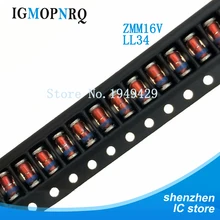 200 шт./лот ZMM16V LL34 16V 0,5 Вт 1/2W стабилитрон диод поверхностного монтажа
