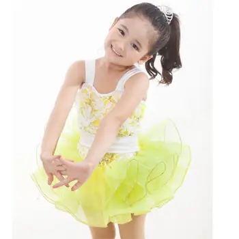 

2018 Ballet Tutu Gymnastics Leotard Child Dance Clothes Female Latin Skirt Set Leotard Practice Service Performance Wear Nagle