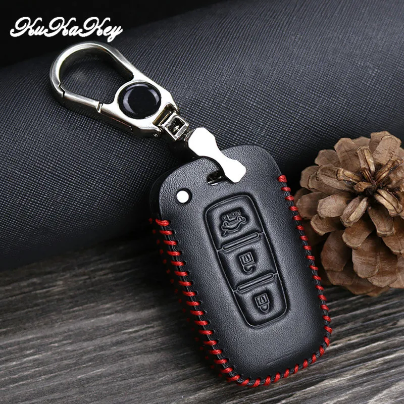 Kukakey для KIA K2 K5 РИО 2014 2015 2016 2017 2018 кожа Ключи Чехол Держатель Брелок Интимные