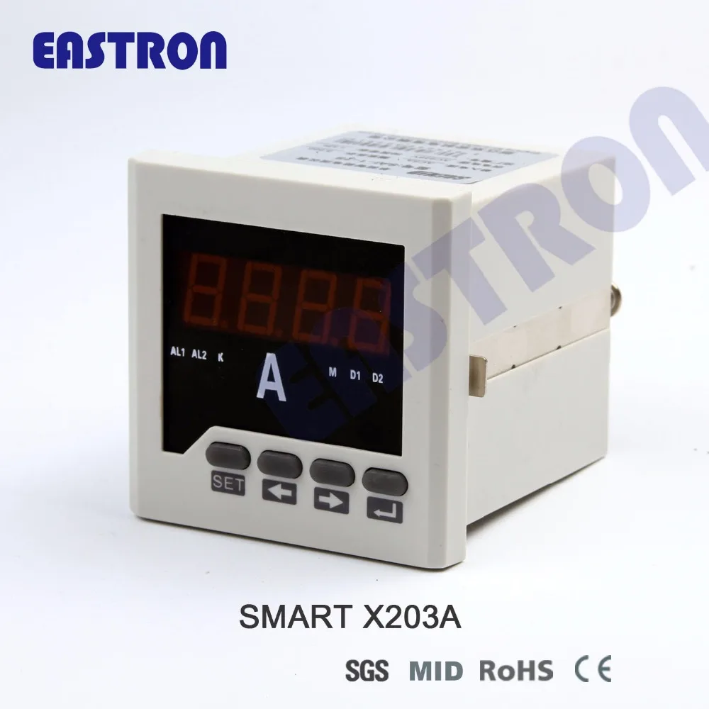 

Smart X203A, single phase panel meter, amp meter, ampere meter 1A/5A CT connection, Cl. 0.5, measure current 96*96, 72*72