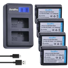Batterie pour appareil photo, 4 pièces, 2000mAh, NP-FW50, NP-FW50, FW50, avec chargeur LCD, pour Sony A6000, NEX-7, NEX-5N, NEX-F3, NEX-5C, Alpha 7R II