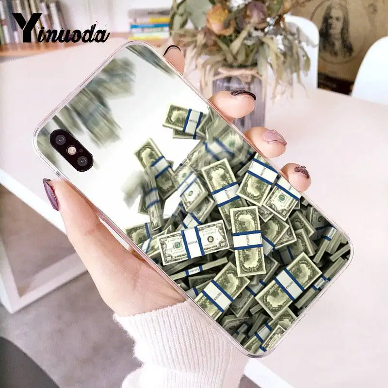Yinuoda для iPhone 7 6 X Чехол для больших денег США 100 долларов дизайнерский чехол для телефона для iPhone 8 7 6 6S Plus X 5 5S SE XR XS XSMAX