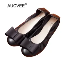 Женские балетки на плоской подошве; повседневная обувь; балетки из натуральной кожи без застежки с бантом; женские мягкие мокасины; цвет черный, красный, бежевый, синий, персиковый, камуфляжный