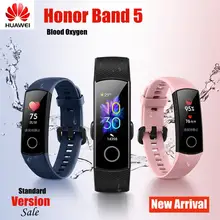huawei Honor Band 5 стандартная версия умный Браслет Монитор кислорода в крови оксиметр здоровье браслет для мужчин и женщин