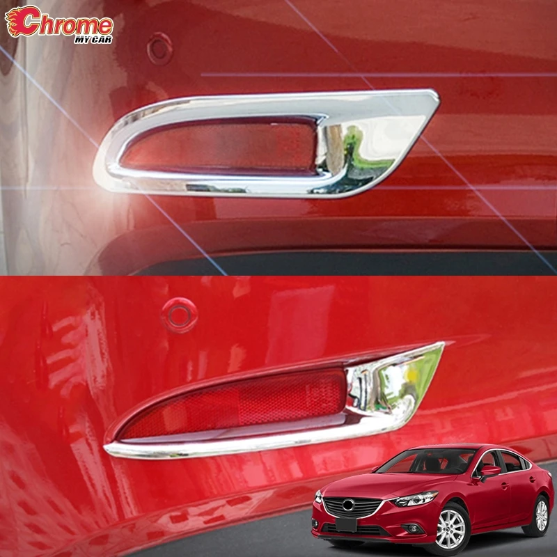 

For Mazda 6 Atenza GJ 2013 2014 2015 2016 2017 Chrome Rear Tail Fog Light Foglight Lamp Cover Trim Frame Decoration Car Styling