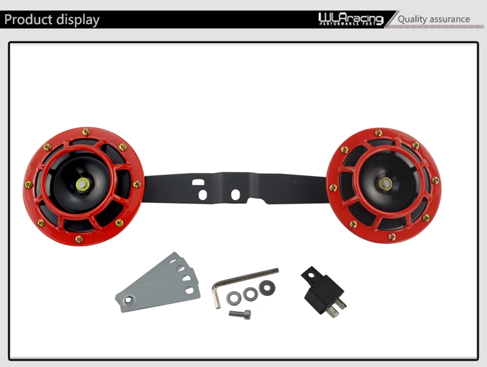 WLR RACING-рога кронштейн и 2 шт. 12v 115DB Hella супер громкий звуковой сигнал компактный электрический гудок для 2008- Subaru Forester, автомобильные аксессуары, брелок для автомобиля Subaru WRX/STi