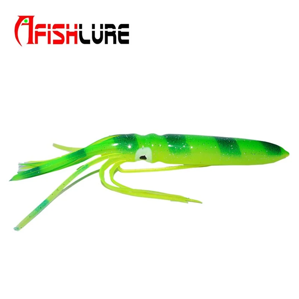 Afishlure Юбка осьминог Rig мягкие приманки 180 мм/15 г рыболовная большая приманка в виде кальмара Большая Морская рыболовная приманка