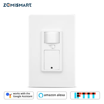 

WiFi Switch with Microwave Sensor Light Smart Life APP Alexa Google Home Voice control Wall Light Push Switches