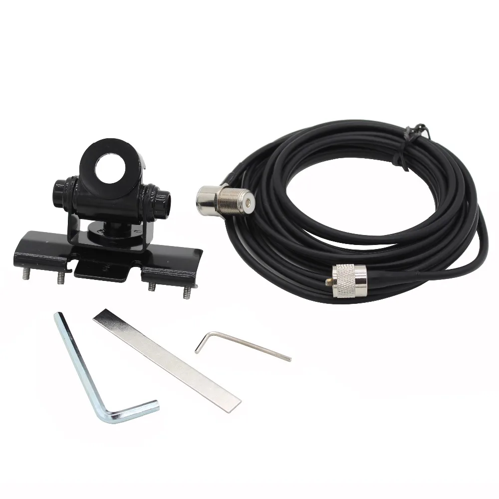 Nagoya RB 400 Car Antenna Mount Bracket + 5M PL259 Connector Extend Cable Feeder Cable for