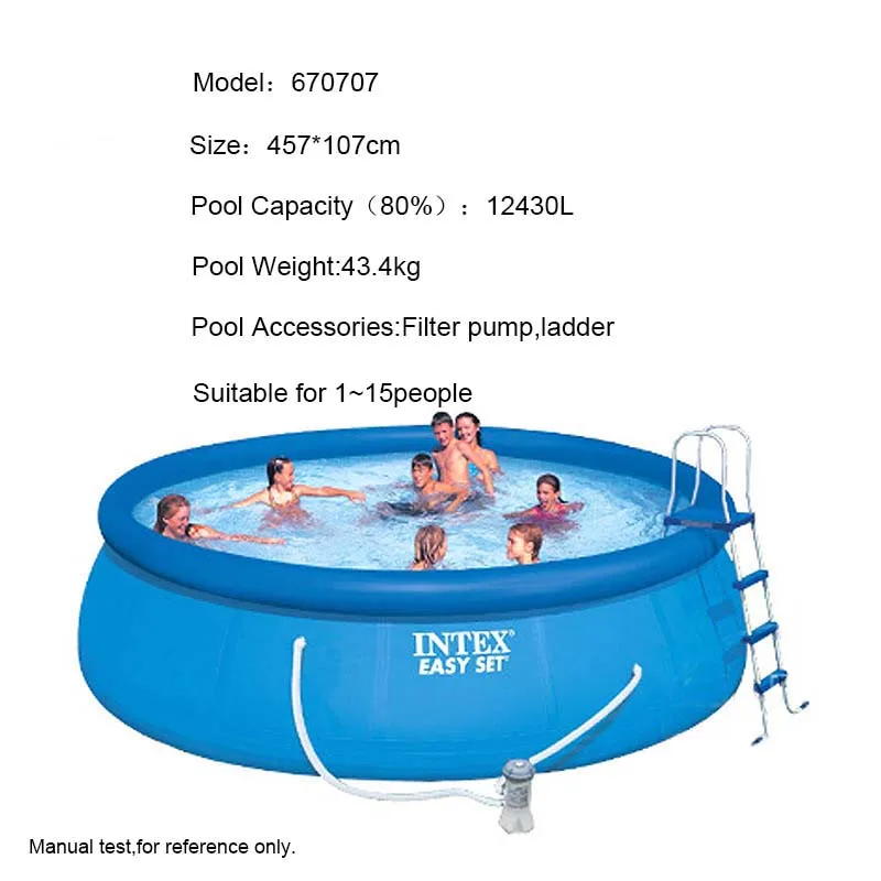 Детский сетчатый бассейн, детский и семейный бассейн, круглое кольцо, надувной супер-толстый бассейн Intex, плавательный бассейн и аксессуары