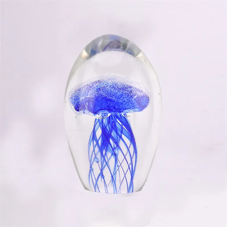 WR Новое поступление очаровательные креативные Медузы Кристалл в стекле с светодиодный лучший подарок лампа расслабляющее красивое настроение свет - Цвет: blue jellyfish