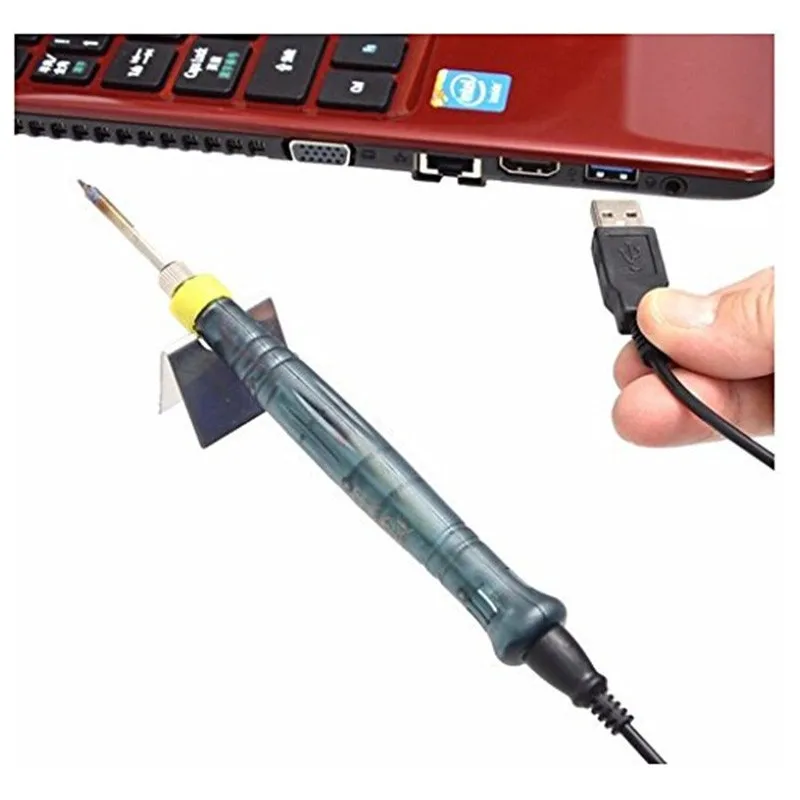 20pcs/lot Usb Soldering Iron Pen 5V 8W Portable Electric Welder Gun Solder Irons Tip Welding DIY