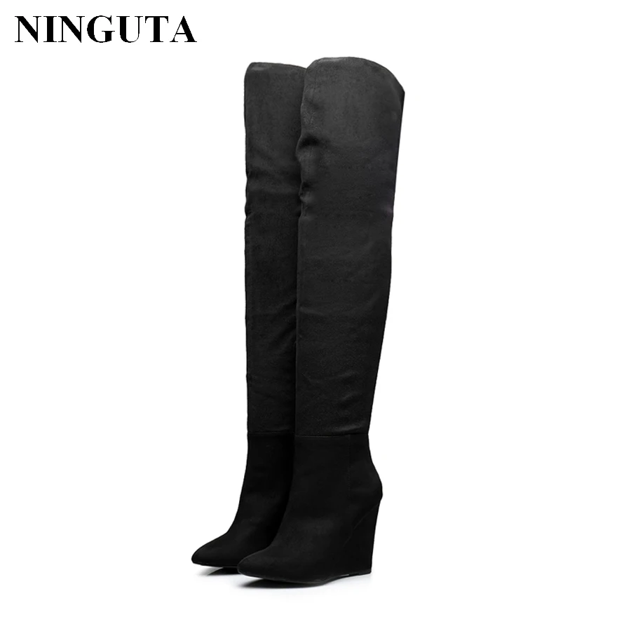 spring shoes over the knee boots