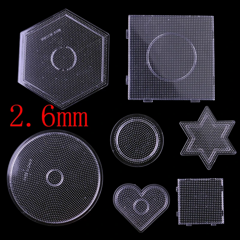 Mini Hama 2.6mm Beads Pegboards (6)