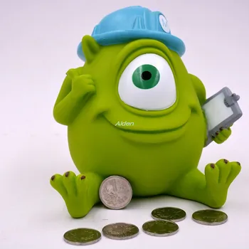 

6" Mike Wazowski Creative Cartoon Saving Box Exquisite Birthday Gift Vinyl Action Figure Collectible Model Toy OPP 15CM B1619