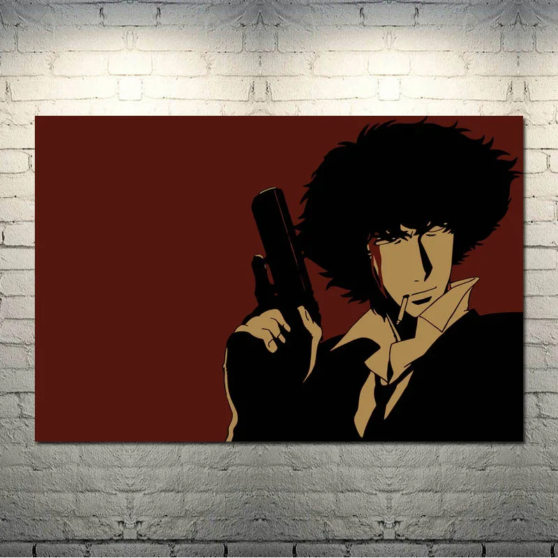 Ковбой Bebop японское аниме искусство шелк Холст плакат 13x20 24x36 дюймов настенные панно-002 - Цвет: picture 4