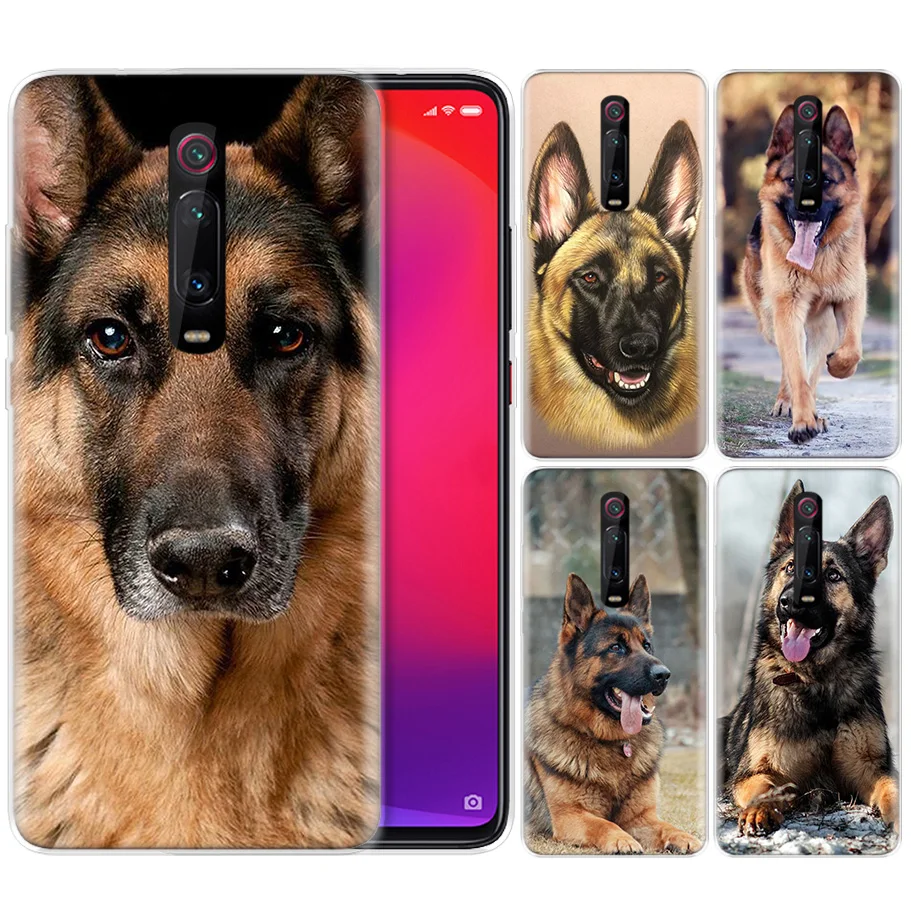 

Silicone Case for Xiaomi Redmi K20 Pro K20Pro Note 5 6 7 7A 6A Mi A2 A1 8 Lite 9 S2 Pocophone F1 German Shepherd Dog